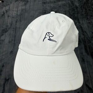 Rhoback Performance Hat Mens OSFM White Dog Logo Ripstop Golf Cap U00278